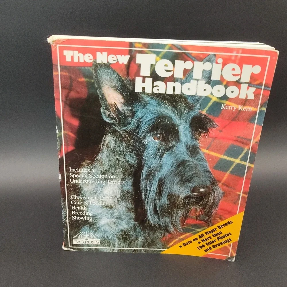 New Terrier Dog Book Handbook Kerry Kern‎ Barron's 1988 Paperback📸SEE📸